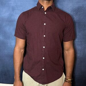 Small Dots Red Dress Shirt